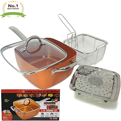 Click Here to See More Images #1 Copper Ceramic Square 10