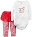Carters Baby Girls 2-Piece Holiday Bodysuit and Tutu Pant Set Merry and Bright