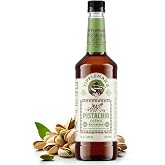 Tippleman's Pistachio Cr&eacute;me Coffee Syrup - Made with Raw Cane Sugar - No Green Artificial Coloring - Perfect for Lattes &amp; Cold Brew, Fits Pump - 750ml