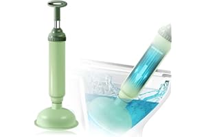 OFY ONLY FOR YOU High Pressure Toilet Unblock a Shot, Toilet Plunger Kit High Pressure Air Drain Clog Remover Plumbing Tool for Bathroom Kitchen Bathtub