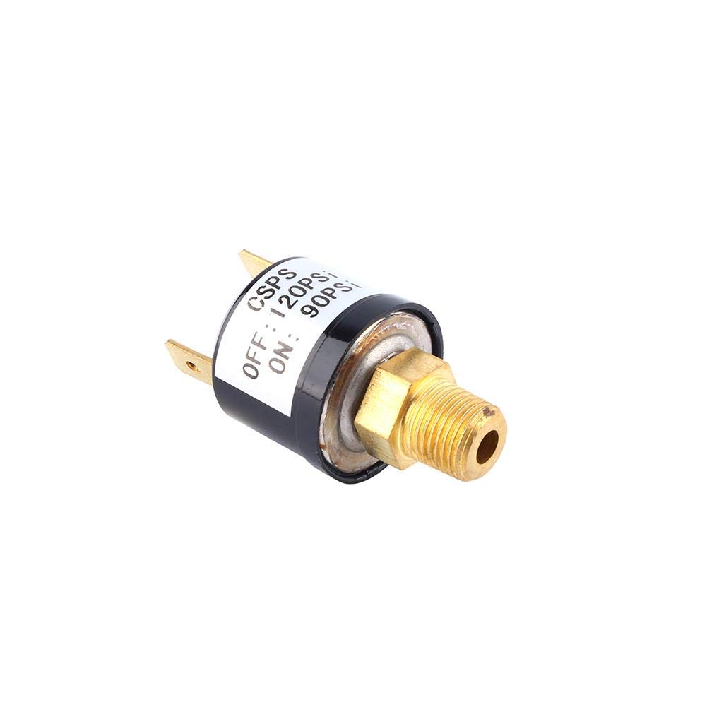 VIFER Air Pressure Switch, Air Compressor Pressure Control Switch Valve Pressure Control Button Valve 90-120 P-SI