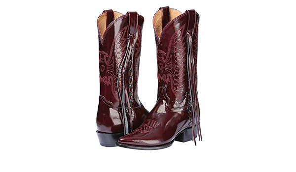 Amazon.com: Bota Vaquera el general Piel Camaleon ID 32791 CS2 Vino, Rojo :  Ropa, Zapatos y Joyería