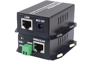 KUIOPYY Ethernet Over Twisted Pair Converter -Ethernet Extender Over Twisted Line Phone Wire Line, RJ45 LAN Network Booster