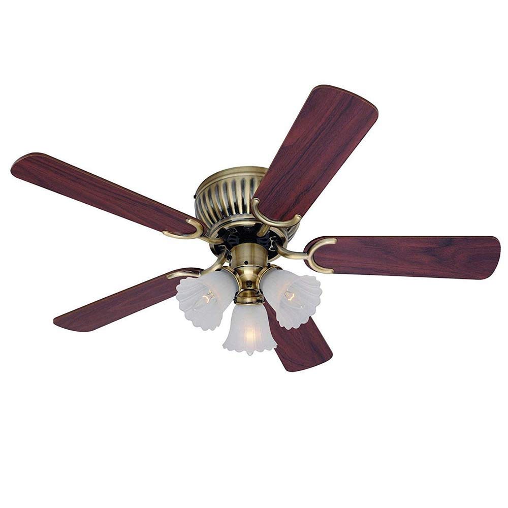 Amazon Com Zxk Fan Light Thin Ceiling Fan Brass 3 Head Zipper