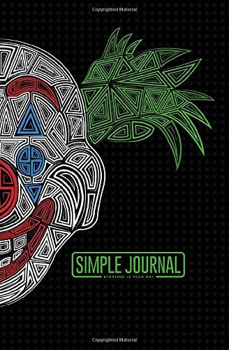 Simple journal - Everyday is your day: Joker mask abstract notebook, Daily Journal, Composition Book Journal, Sketch Book, College Ruled Paper, 5.25 x ... sheets). Dot-grid layout with cream paper.