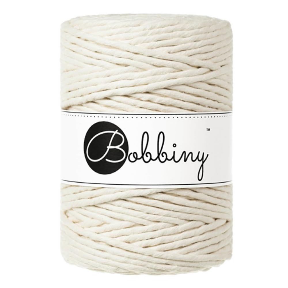 Bobbiny XXL 5mm Single Ply Macrame Cord (Natural) 100m — image 1