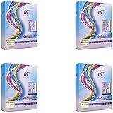 Molshine Compatible Label Tape Replacement for Brother TZe-241 Black on White (0.7inch 3/4inch 18mm) 4 Pack