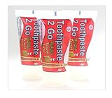Toothpaste 2 Go Travel-Sized Refill Tubes (3-Pack)