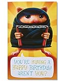 American Greetings Funny Hamster Ninja Birthday Card