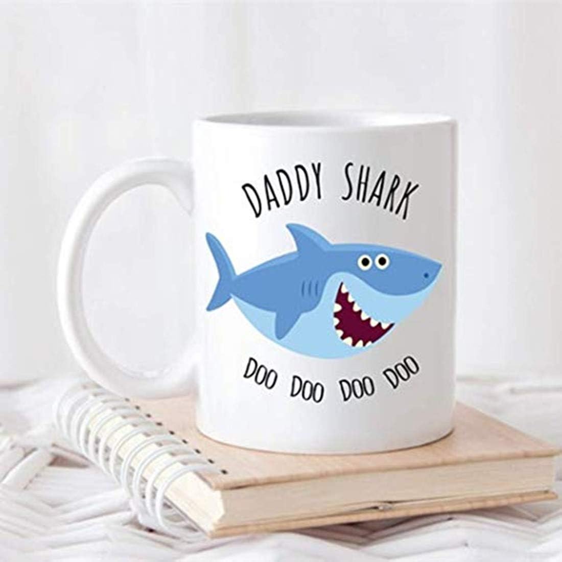 Daddy Shark Mug - Gifts for Dad - Dad Mug for Father's Day Dad Birthday or New Dad Present