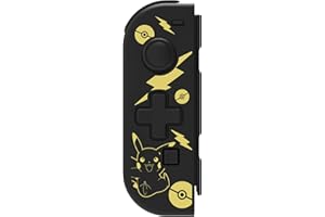 Hori Nintendo Switch D-Pad Controller (L) (Pokemon: Black & Gold Pikachu) By - Officially Licensed By Nintendo and the Pokemon Company International - Nintendo Switch