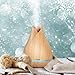 VicTsing 500ml Aromatherapy Essential Oil Diffuser, Ultrasonic Aroma Cool Mist Humidifier with Reduce Noise Design, 7 Colors LED Lights and Waterless Auto Shut-off for Home Office Bedroom -Wood Grain