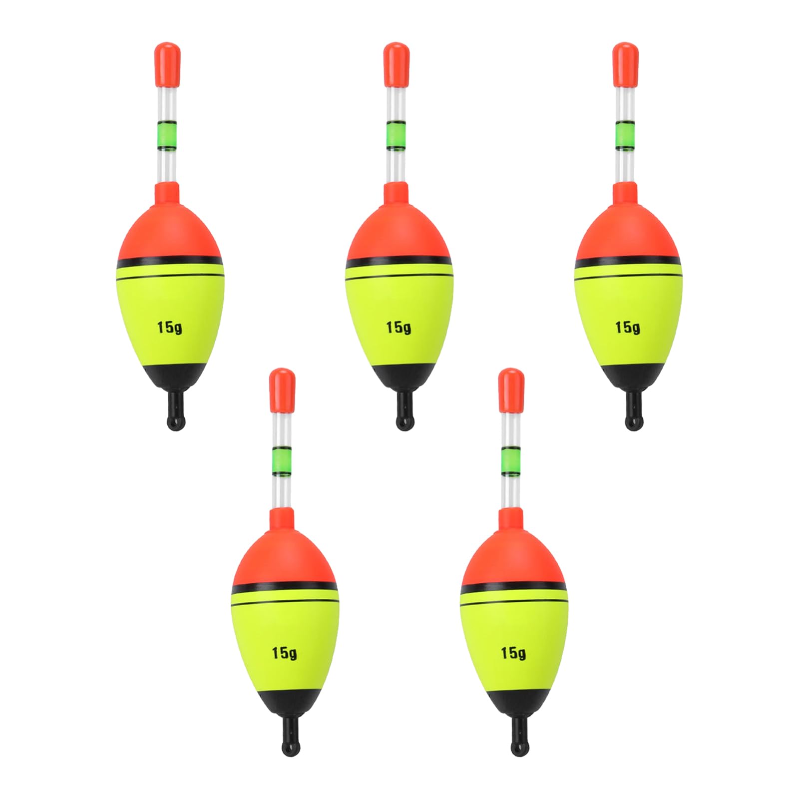 Cerioll Fishing Bobber Float, Floats Fishing Float, 5 Pieces 15 g Fishing Floats Night Fishing, Fishing Floats and Bobbers, Luminous Fishing Floats Set, Fishing Floats Set, Fishing Floats Fishing