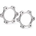 WIROJ 2 Pcs Bicycle Bike Freewheel Threaded Hubs Disk Disc Aluminium Alloy Brake Rotor 44mm 48mm Flange Adapter (44mm)