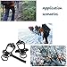 ENJOY OUTDOOR Ice Cleats Crampons and Tread,Ice Gripper for Walking or Hiking on Snow and Ice,Cleat Over Shoe,Boot Anti Slip 10 Steel Studs Slip-on Stretch Footwear