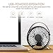 OMORC Mini USB Desk Fan, Portable Mini Fan for Bedroom/Office/Home/Travel/Outdoor, Super Quiet Desktop Fan for Study 5.5-inch, Black [New]