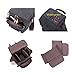 BLUBOON Vintage Canvas Camera Bag Shockproof Leather DSLR SLR Messenger Shoulder Bag Waterproof (Black)