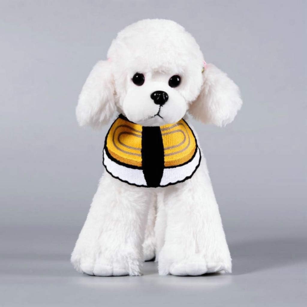 CXQ Pet Fashion Creative Jewelry Bib Small Dog Cat Cute Bibs Saliva Towel (Color : Sushi, Size : L)