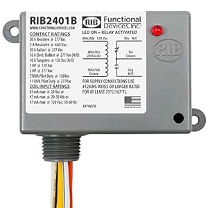 Amazon.com: SPDT 24 Volt AC/DC/120 Volt Coil 20 Amp ... wiring diagram spdt rib 