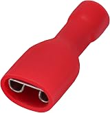 Heschen Red 6.3x0.8mm Vinyl Female Quick Disconnect Terminals 22-16 AWG 100 Pack view 7