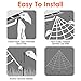 Villsure Halloween Decorations, Giant Spider Web with Super Stretch Cobweb, Giant Spider and 27 Small Fake Spiders, Creepy Decor for Outdoors and Indoors, 16Ft