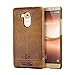 Mate 8 Case, Pierre Cardin Premium Genuine Cow Leather Cases New Slim Hard Back Cover Protective Skin for Huawei Mate 8 6 Inch, Brown