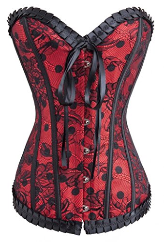 Alivila.y fashion sexy vintage floral denim corset 2043…