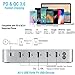 105W Charging Station for iPhone 14 Pro Max, iPad Pro/Air, USB-C Laptop, MacBook, Samsung, COSOOS 6-Port USB Charger Station for Multiple Devices with Power Delivery PD & QC, 7 Mixed Cable