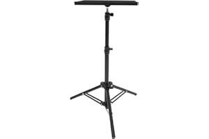 Cabilock Portable Projector Stand Tripod with ABS Iron Tray Adjustable for Desktop and Stage Use