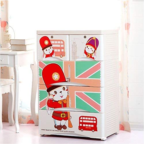 Thetickletoe Fiber Plastic Chest Of Drawer Closet Wardrobe
