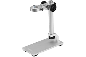 Koolertron Aluminum Alloy Microscope Stand Portable Adjustable Manual Focus Digital USB Microscope Holder Support Adjusted Up and Down