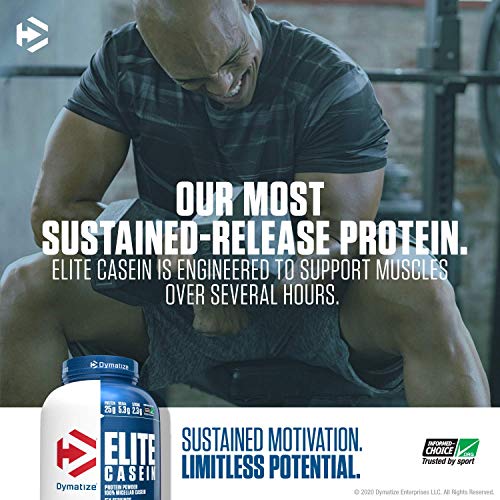Dymatize Elite Casein Protein Powder, Slow Absorbing with Muscle