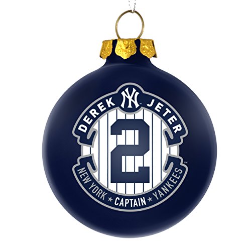 New York Yankees Derek Jeter #2 -The Captain- Commemorative 2014 Christmas Ornament MLB Baseball- 2 3/4