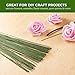 Juvale 300 Pack Flower Wires, 16 Inches, 22 Gauges, Floral Stem Wires for DIY Crafts and Flower Arrangements for Bouquets, Wreaths, and Bows (Green) - Floral Tape