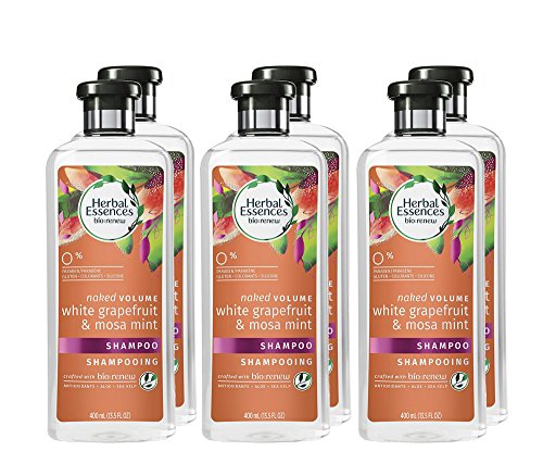 HerbalÂ EssencesÂ Biorenew White Grapefruit & Mosa Mint Naked Volume Shampoo, 13.5 Fl Oz (Pack of 6)