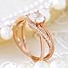 Barogirl Promise Ring Rose Gold Engagement Wedding Bands for Women Cubic Zirconia (8)