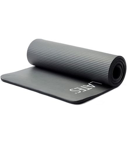 STOTT PILATES Deluxe Pilates Mat with Grommets (Graphite) 0.6 inch