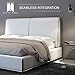 Savvy King Bed Bridge with Strap for Twin to King Converter - Hypoallergenic Mattress Extender, Ergonomic Memory Foam Filler Pad for Twin Beds, Mattresses and Bedding Accessories