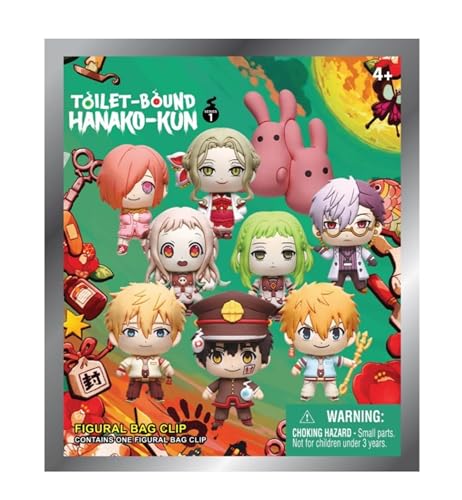 Monogram Toilet - Bound Hanako-Kun Figural Bag Clip Series 1-3D Foam Figural Bag Clip en bolsa ciega, multicolor, 2.5 pulgadas