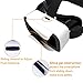 KINGA Clearance Sale VR BOX 3.0 Version 2016 New Version VR Headset Virtual Reality Glasses with Adjustable Lens and Strap for Smartphone 4.7-6.0 Inches Support Android Win and IOS-White Color