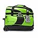Pyramid Path Deluxe Double Roller with Oversized Accessory Pocket Bowling Bag (Black/Lime Green)