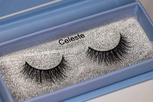 Luna XO Beauty "CELESTE" Natural Looking Luxurious Reusable False 3D Mink Eyelashes