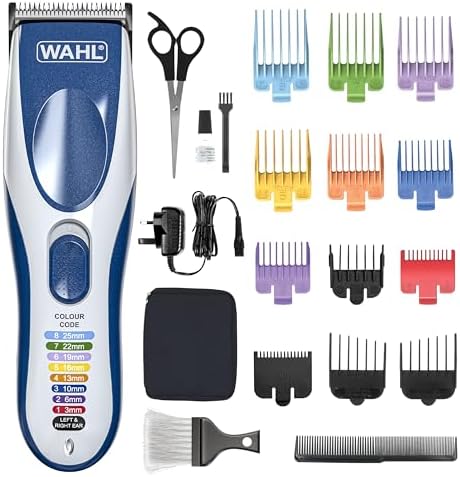 Wahl Colour Pro Cordless Clipper Kit, Soft Hairbrush Neck Duster