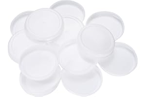 uxcell 100 Pcs Mailing Tube End Caps 3" ID Round Cardboard Shipping Tube End Caps Protective Plastic Poster End Caps for Pape