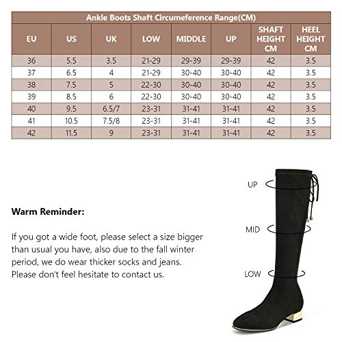 CPARAVANO-Knee-High-Boots-for-Women-I-Black-Boots-for-Women-I-Stretch-Boots-for-Women-with-Block-Heel-I-Thigh-High-Boots-I-Suede-Sock-Boots-I-Lycra-Stretch-Knee-High-Boots