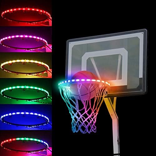 LED Basketball Hoop Lights Outdoors, 100 Lumen Waterproof Basketball