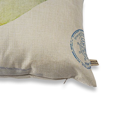 ONWAY Outdoor Garden Decoration Bee/Butterfly/Dragonfly/Ladybug Pillow Case Leaf/Lavender/Flower Decorative Throw Pillow Covers 18 x 18 Inches, Set of 4 - Thumbnail 6