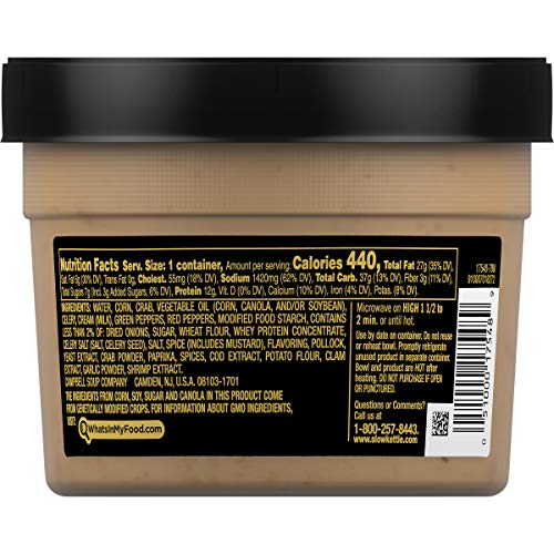 Campbell'sÂ Slow Kettle Style Kickin' Crab & Corn Chowder,Â 15.5 oz. Tub (Pack of 8)