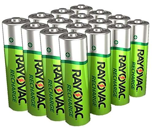 16 x Rayovac AA Recharge 1350mAh Rechargable NiMH Batteries w/Free Battery Holders (16 AA Batteries) - //medicalbooks.filipinodoctors.org