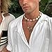 HSWE Puka Shell Choker Necklace Seashell Necklace Cowrie Shell Bracelet Hawaiian Jewelry Set (Cowrie Shell Bead Set)